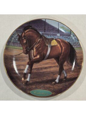 Vtg Citation Champion Thoroughbreds Limited-Edition Collector Plate 1997 8-inch